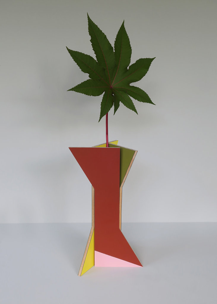 vase colonne polychrome